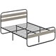 image 6 of HOMCOM 5ft Metal Platform King Size Bed Frame with Under Bed Storage