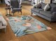 image 2 of Pink Tropical Flowers Rug | Multi