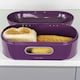 image 5 of CALITEK Retro Bread Bin Round Top Kitchen Counter Coated Carbon Steel Purple