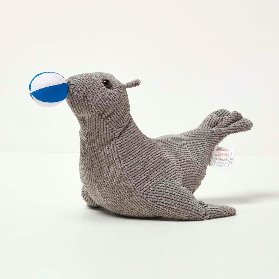 image 1 of Homescapes Grey Seal Doorstop