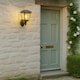 image 8 of CGC NOVA Large Black Outdoor Wall Lantern Light - PIR Motion Sensor, Clear Diffuser, IP44, Polycarbonate.