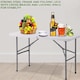 image 7 of 2x 4ft Catering Camping Heavy Duty Folding Trestle Table Picnic BBQ Party