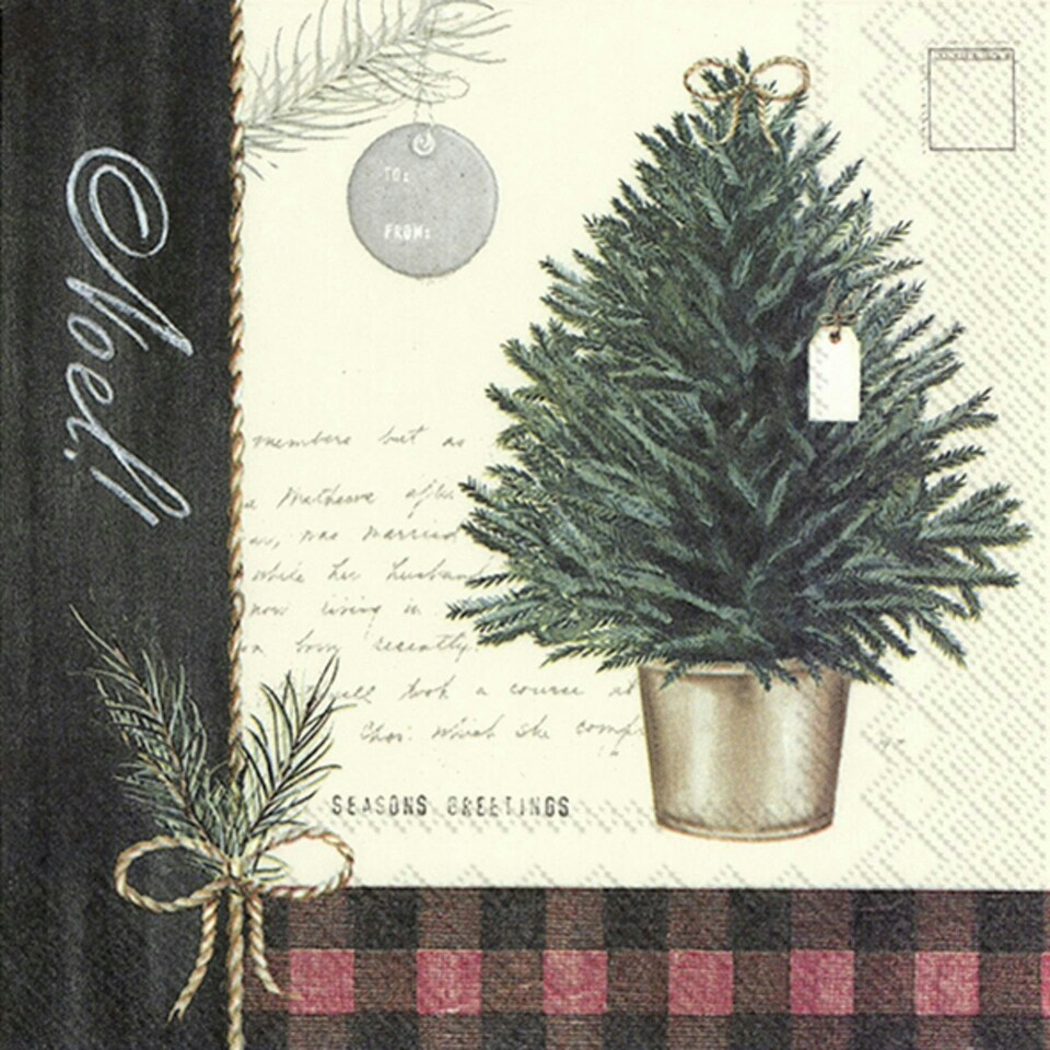 IHR Lunch Napkins Tree Trimming 33cm 3ply 20 Pack
