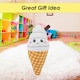 image 8 of Ice Cream Soft Toy Cute Plushie Huggable Cuddly Stuffed Toy 16cm White