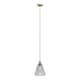 image 1 of ValueLights MacArthur Brushed Gold Pendant Light and Bulb