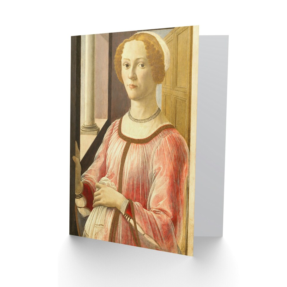 image 1 of Botticelli Portrait Smeralda Bandinelli Art Card
