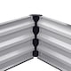 image 7 of Living and Home L-Shaped Galvanized Steel Raised Garden Bed, Black | Black | L207 x W277 x H30 (cm)