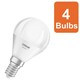 image 1 of Osram Smart+ Matter E14 Classic P40 Tunable White Light Bulb 4.9W 4 Pack