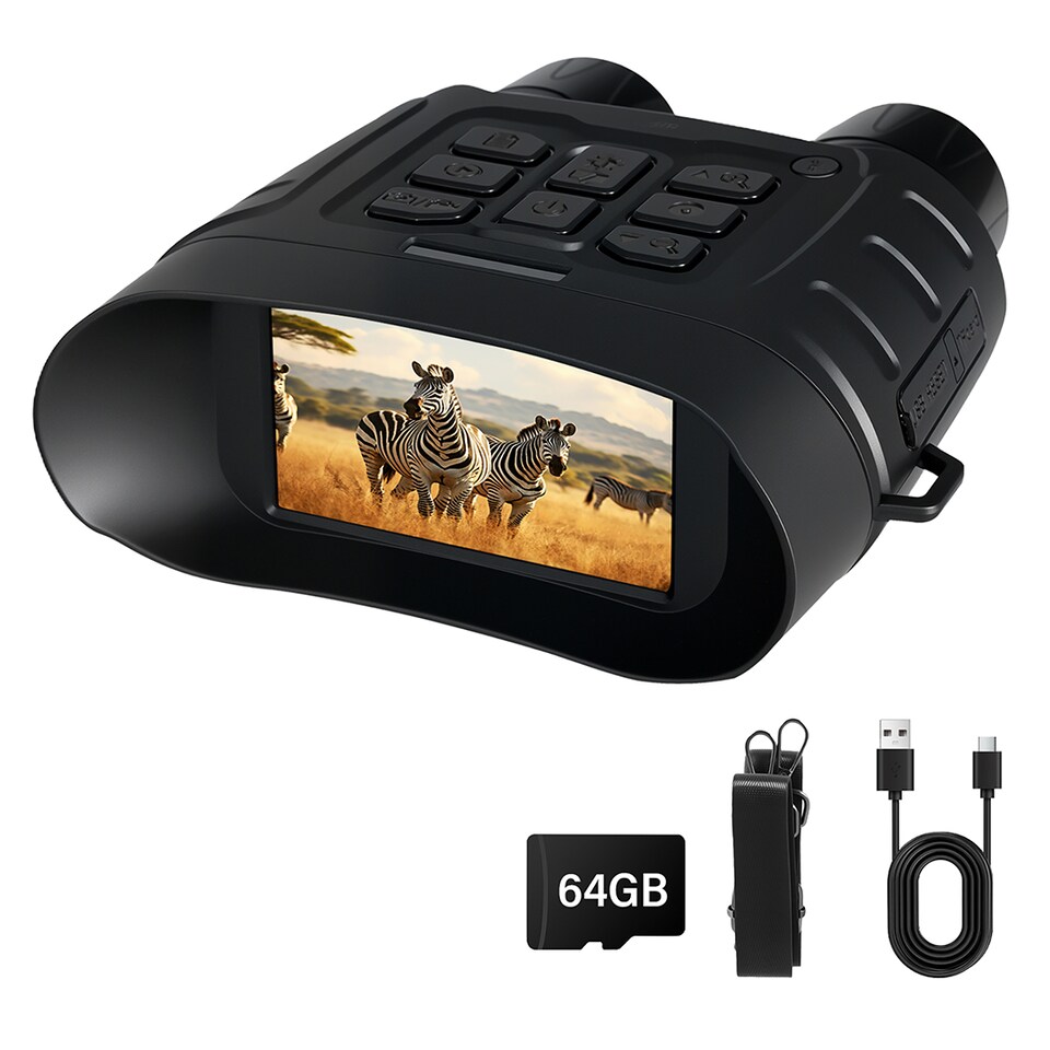 image 1 of Spector Night Vision Goggles 4K UHD Binoculars 11x Digital Zoom with LCD Screen