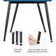 image 6 of Yaheetech Set of 2 Upholstered Dining Chairs with Velvet Fabric Blue