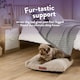 image 2 of Paws for Slumber Sherpa Pet Bed, Small | Cream | S