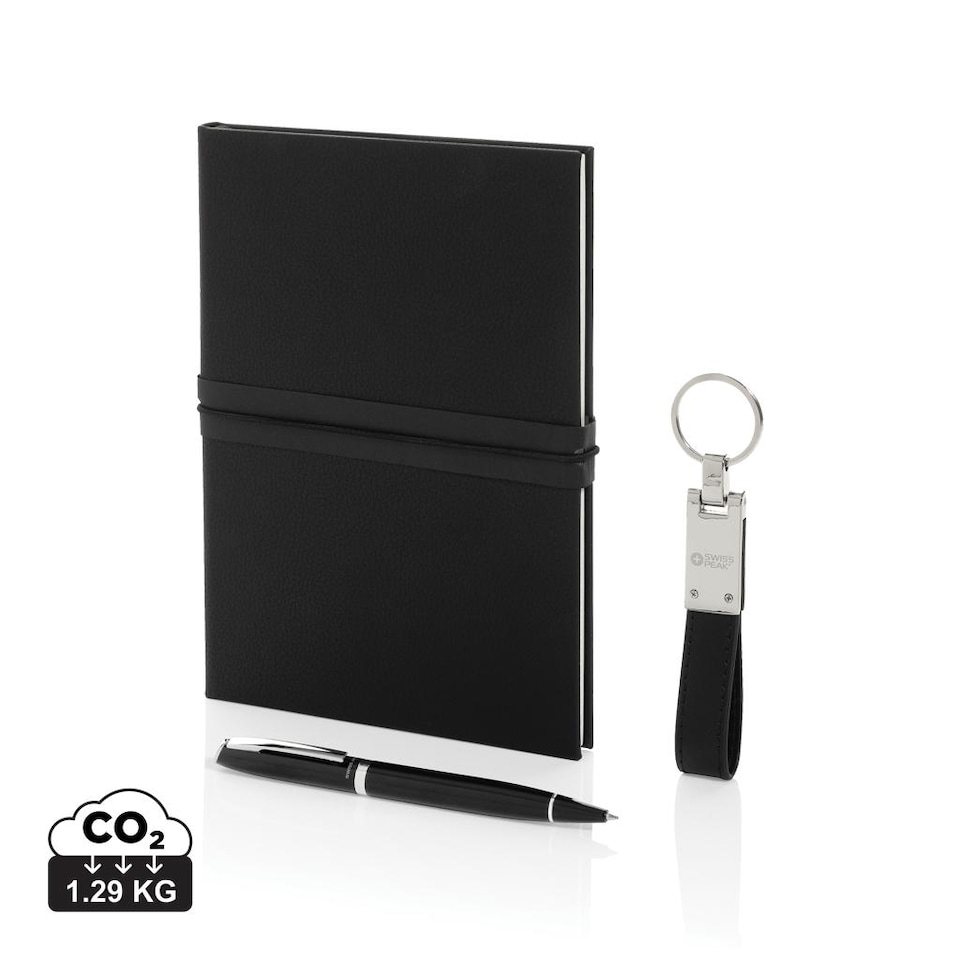 image 1 of Swiss Peak Logo Business Gift Set | Black | Black | One Size | 1