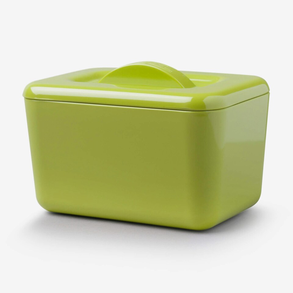 image 1 of Zeal Melamine Insulated Butter Dish with Lid Green | Lime