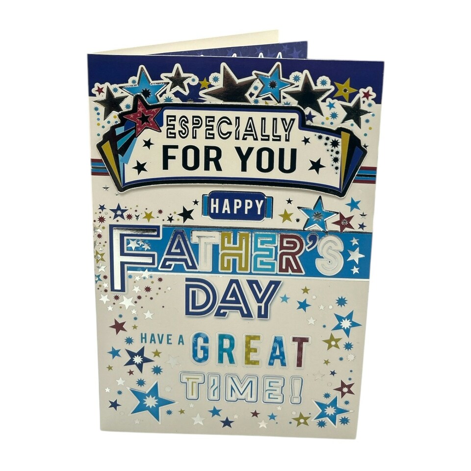 image 1 of Especially For You Star Burst Design Father's Day Card