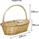 image 3 of Marco Paul Wicker Hamper Basket With Handle N/A