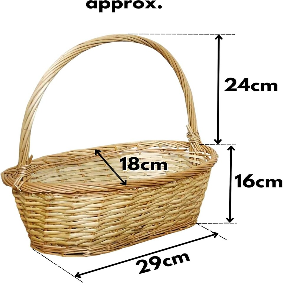 image 1 of Marco Paul Wicker Hamper Basket With Handle N/A