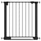image 1 of Safetots SafeStep Gate, Black, 75cm - 82cm, Extra Low Walkthrough, Pressure Fit Safety Gate, Baby Gate for Stairs and Doors