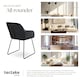 image 7 of Dining Chair Jeane - velvet look, cantilever frame - Set of 6 Black | Velvet Look Black/Black