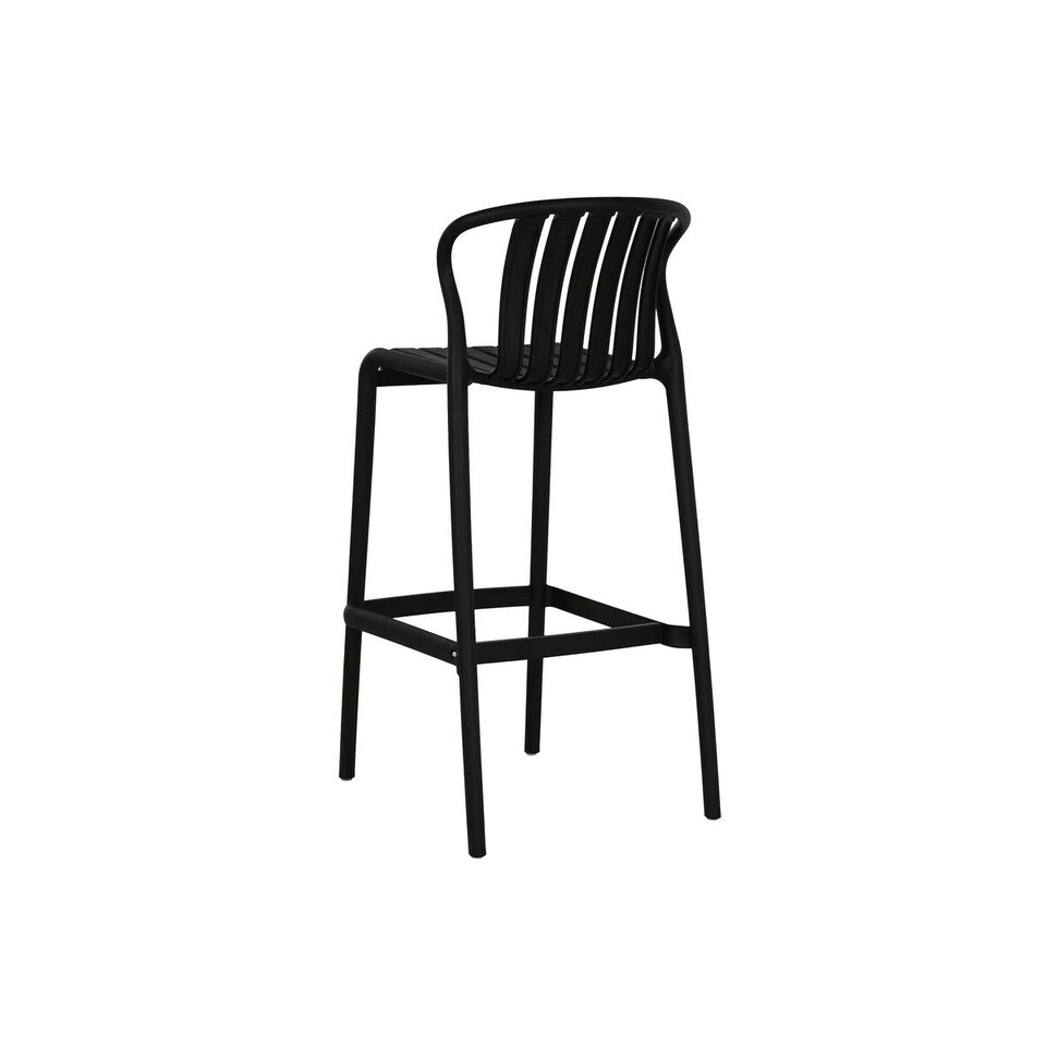 image 1 of Table set with 2 chairs Home ESPRIT Black Metal polypropylene 60 x 60 x 102 cm N/A