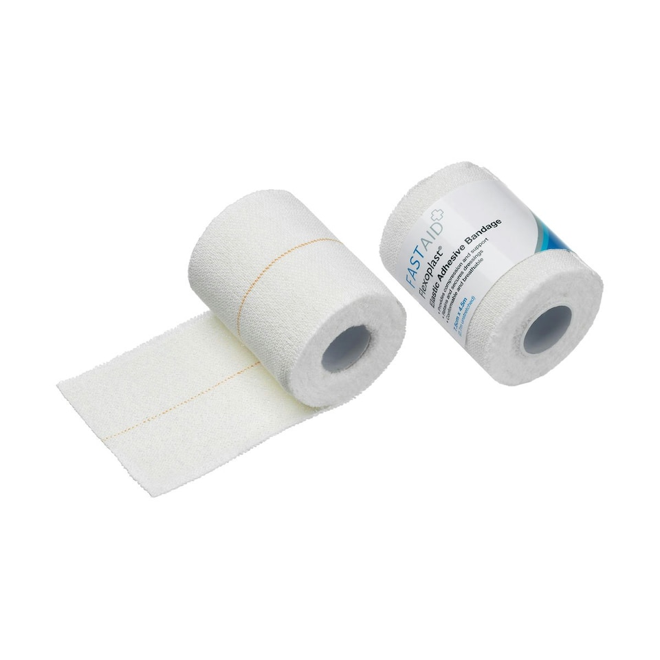 image 1 of Robinson Flexoplast Elastic Adhesive Bandage - White - 7.5cm