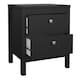image 3 of Madrid 3 Piece Bundle, Bedside, Chest and 3 Door Wardrobe in Matt Black