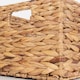 image 5 of Medium Water Hyacinth Rectangular Storage Basket | Brown | Brown