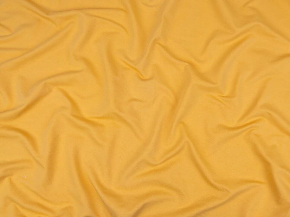 Minerva Core Range Gold Light Loop Back French Terry Stretch Knit Fabric for Dressmaking, 150cm / 59" Wide - per metre
