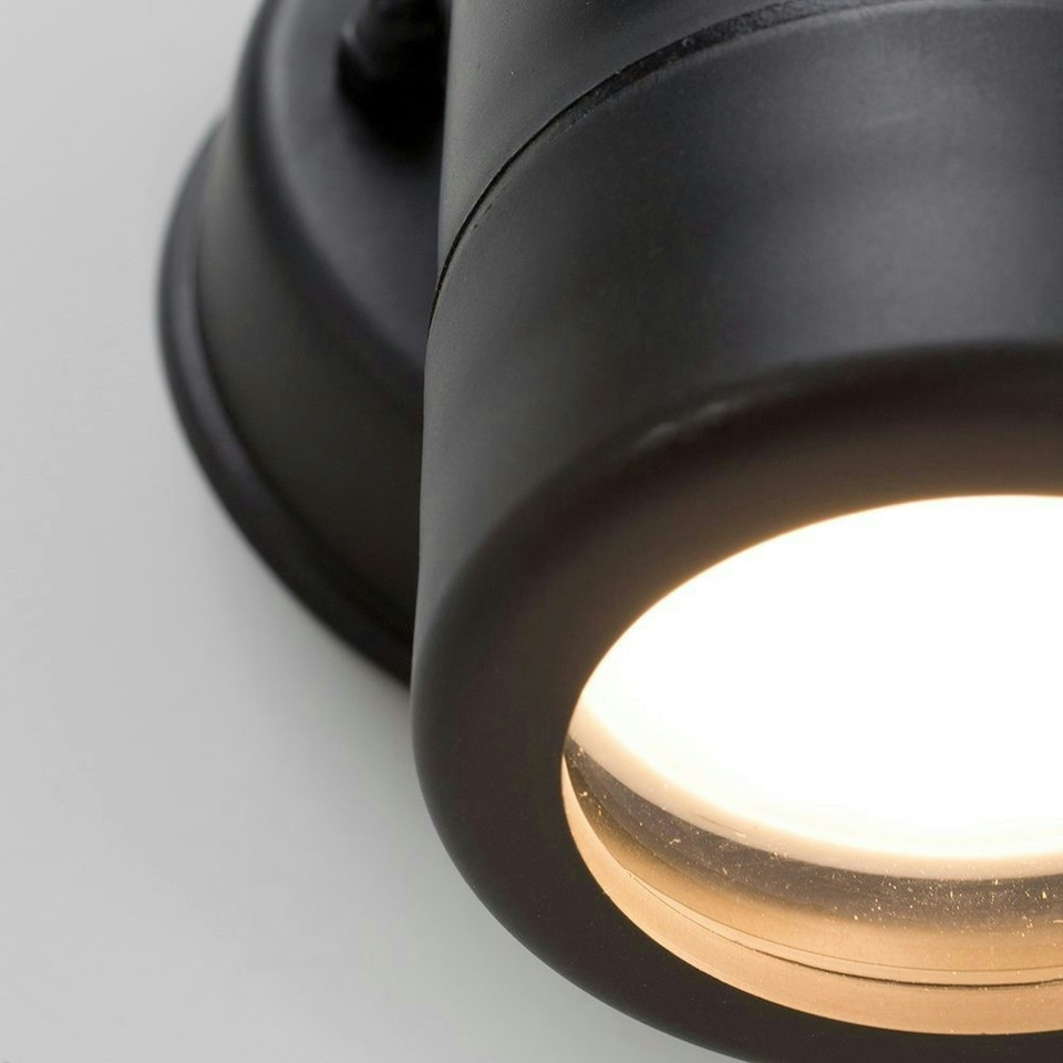 image 1 of ValueLights Black IP44 Rated Outdoor Wall Downlight
