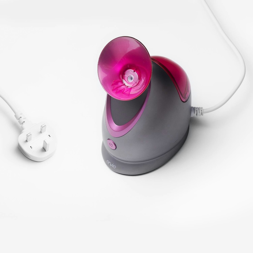 image 1 of Envie Face Steamer with Hot Steaming Technology & Moisturizing for Women, Grey
