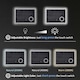 image 5 of kleankin LED Lighted Bathroom Mirror with 3X Magnifying Mirror, Anti-Fog