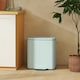 image 8 of HOMCOM 2 x 20L Double Rubbish Bin, Pedal Bin with Soft-Close Lid Green | 40L