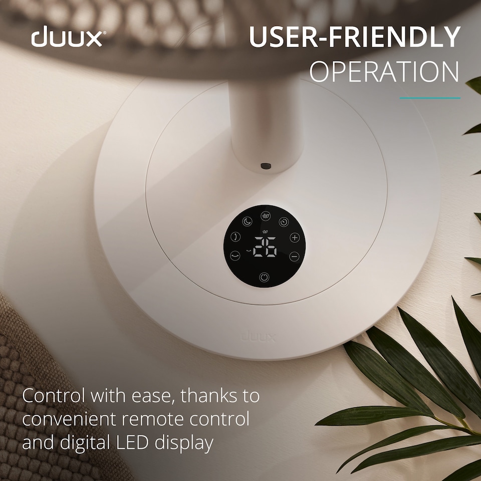 image 1 of Duux Whisper 3 Standing Fan with Remote Control | White | White