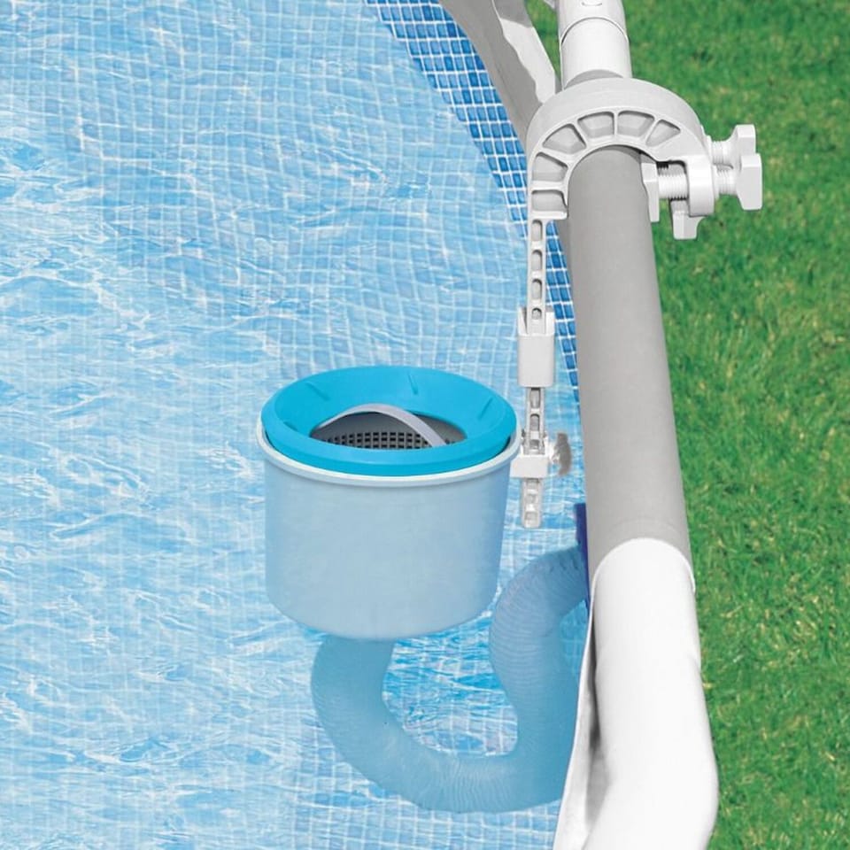 image 1 of Pool Skimmer For Large and Small Pool - Blue