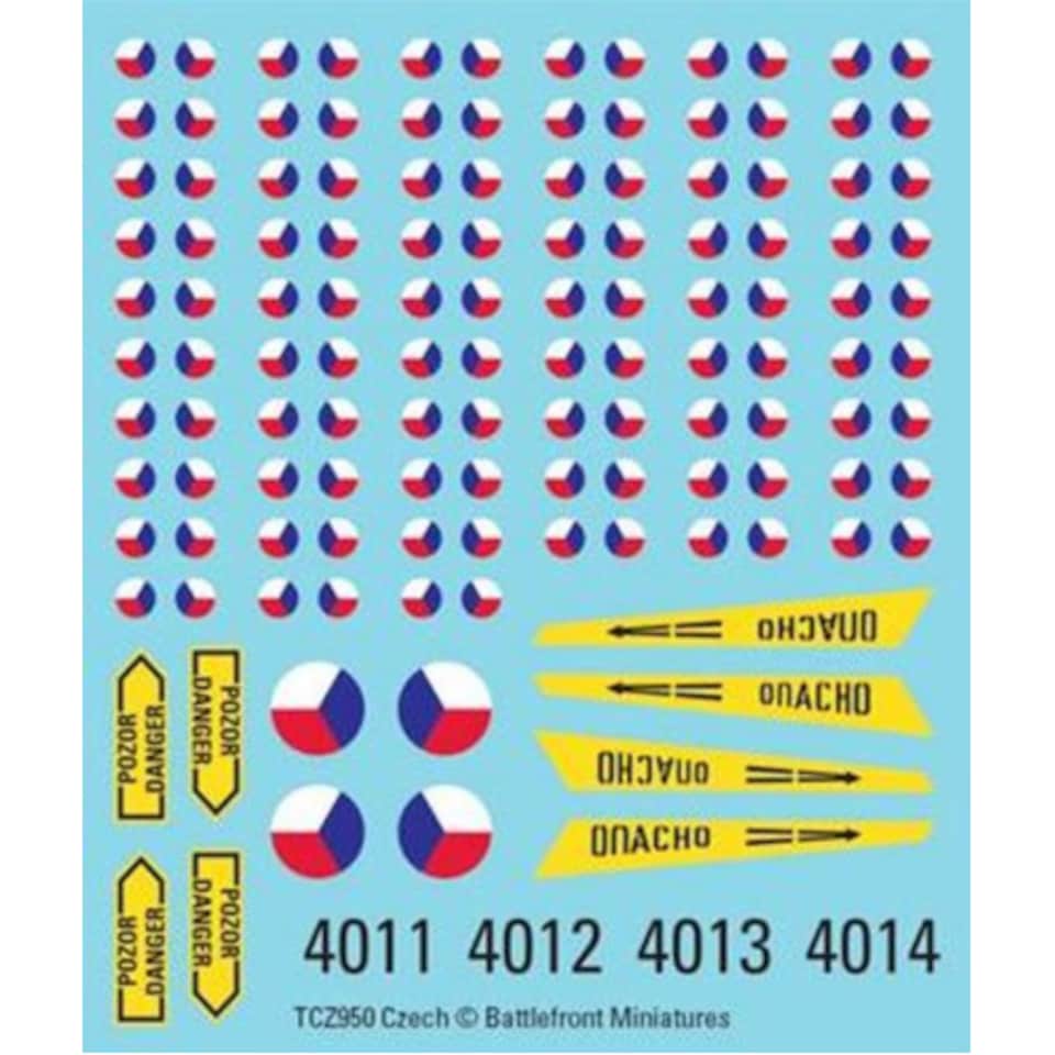 Team Yankee: Czech Decals