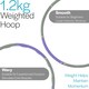 image 3 of Wavy Weighted Hoop - Purple