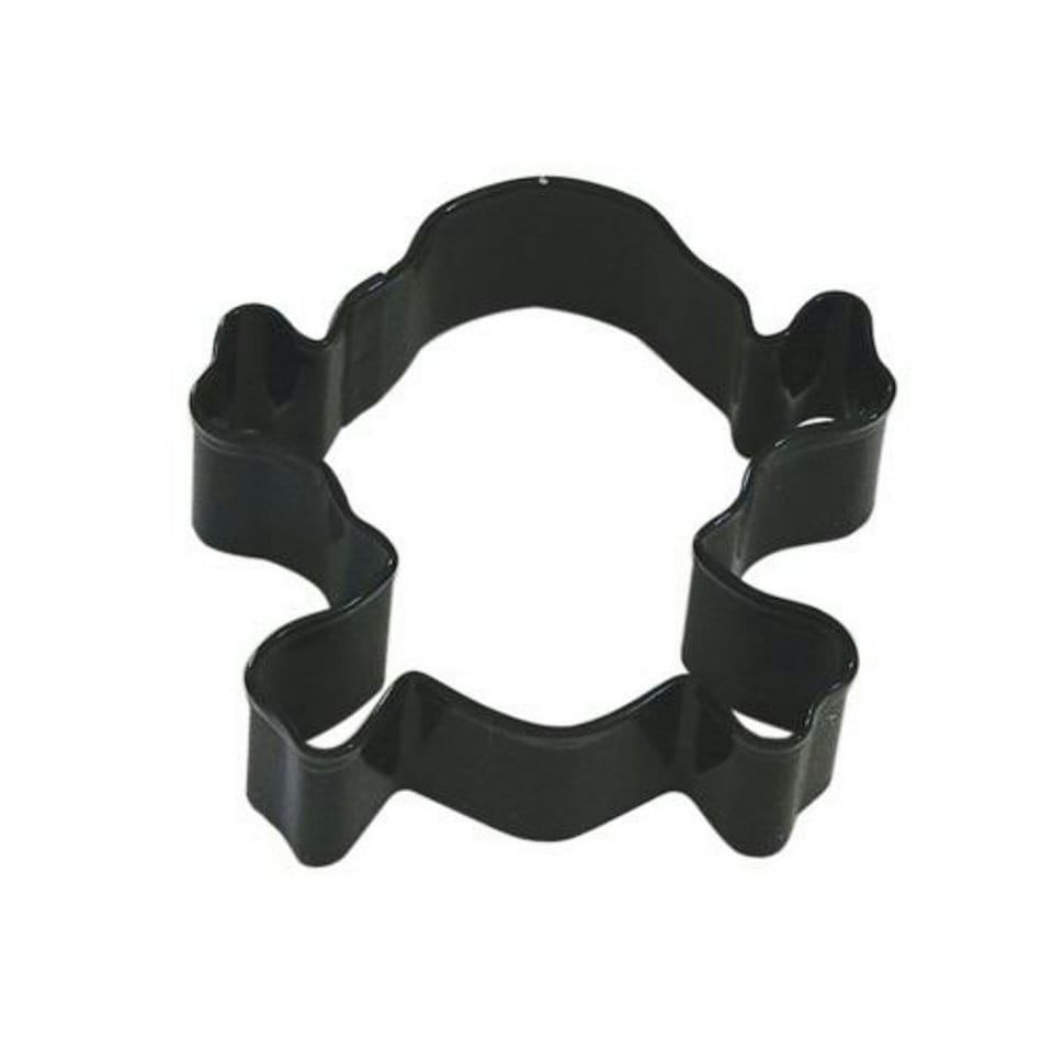 Anniversary House Skull And Crossbones Poly-Resin Coated Cookie Cutter - Black - One Size