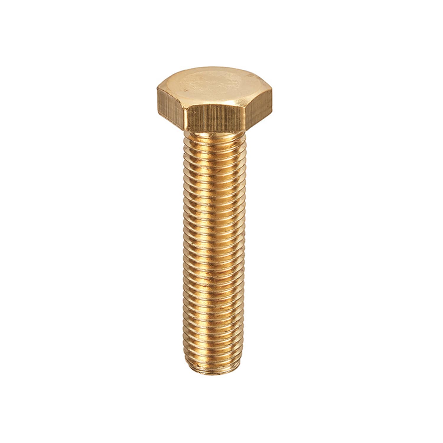 Unifix Brass Hexagon Setscrews DIN 933 M6 x 16 in Gold