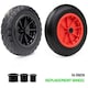 image 6 of PU Black 14" REPLACEMENT PUNCTURE PROOF WHEELBARROW WHEEL 3.50-4.00/8 UK