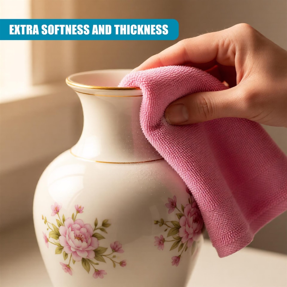 image 1 of MTS Pack of 30 Multipurpose Microfibre Cleaning Cloths 30x30cm