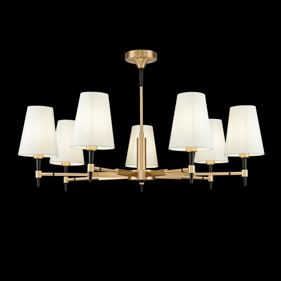 image 1 of Zaragoza Chandelier Brass, 7 Light, E14