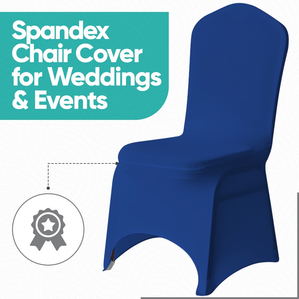 image 1 of Chair Cover Spandex Polyester Stretch Fabric Dining Slipcovers