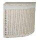 image 3 of Set of 2 Corner White Wash Laundry Basket with a White Lining | White | White