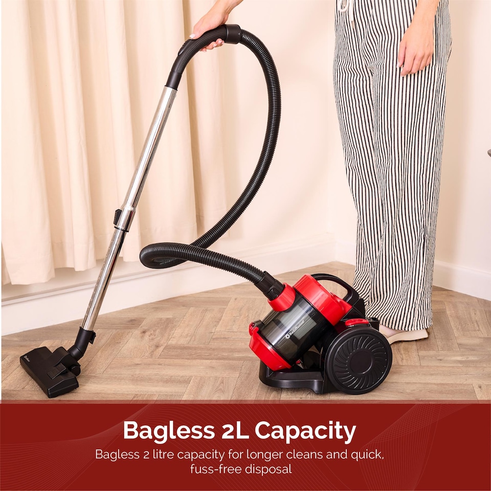 image 1 of Rediffusion Multi Cyclonic Bagless Vacuum Cleaner Red