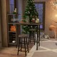 image 8 of COSTWAY 3PCS Bar Table & 2 Stool Dining Set Brown Brown