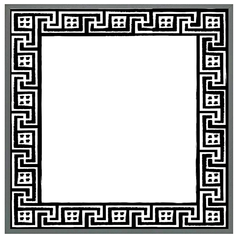 image 1 of Greek traditional meandor (Picture Frame) Brown | Oak | XL