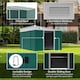 image 4 of Outsunny 11.3x9.2ft Garden Storage Shed with Sliding Doors and 2 Vents