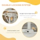 image 8 of PawHut Pressure Fit Safety Gate Auto Closing Door 2 Lock 74-80cm