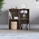 image 5 of Vida Designs Durham 2x2 Cube Storage Bookcase Display Unit, Dark Wood