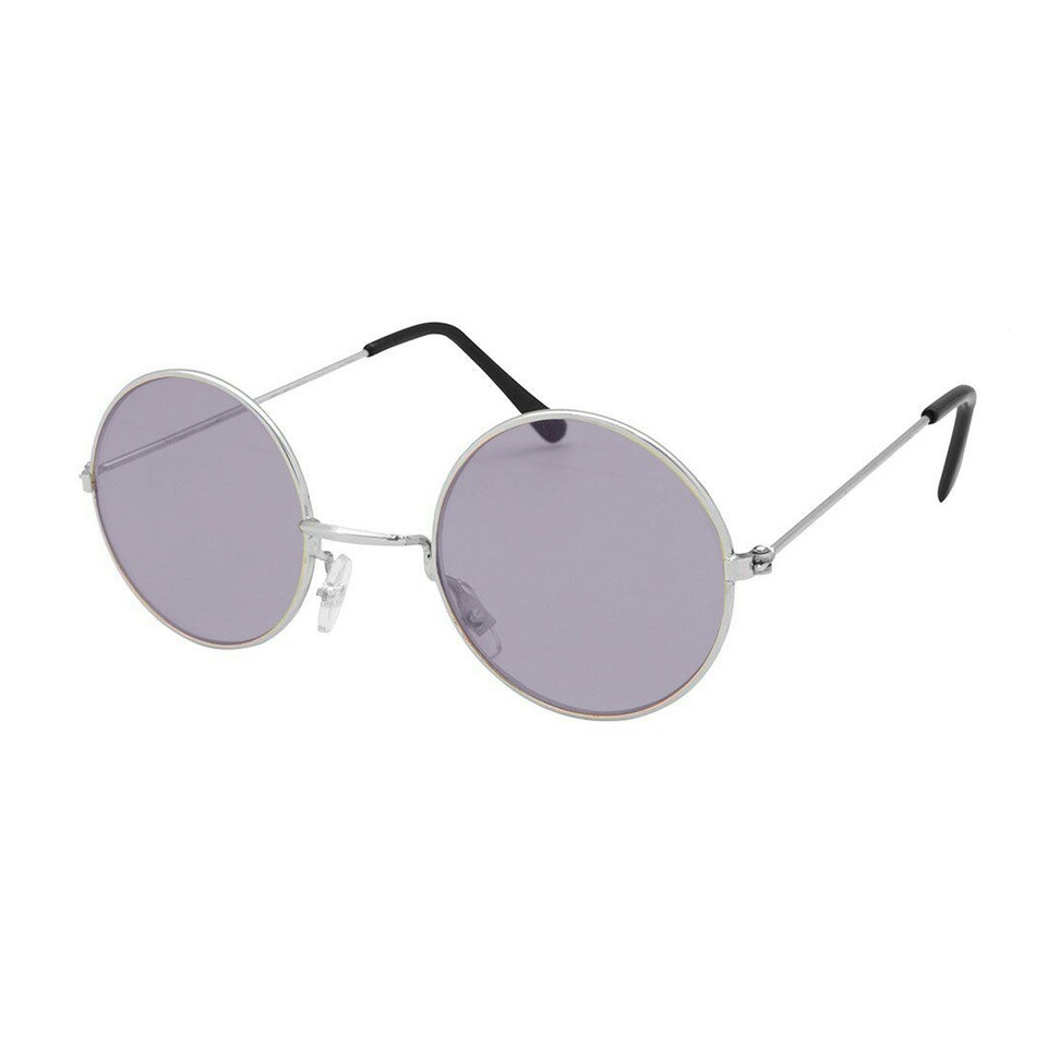 image 1 of Bristol Novelty Unisex Adults 60s Style Glasses - Purple - One Size One Size
