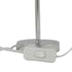 image 3 of First Choice Lighting Chrome Stick Table Lamp with Green Crushed Velvet Shade Chrome | Green
